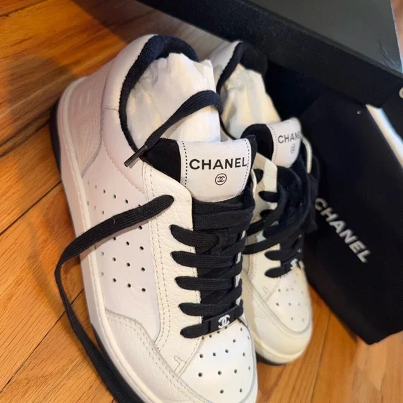 CHANEL Monochrome Athletic Sneakers - Picture 2 of 4